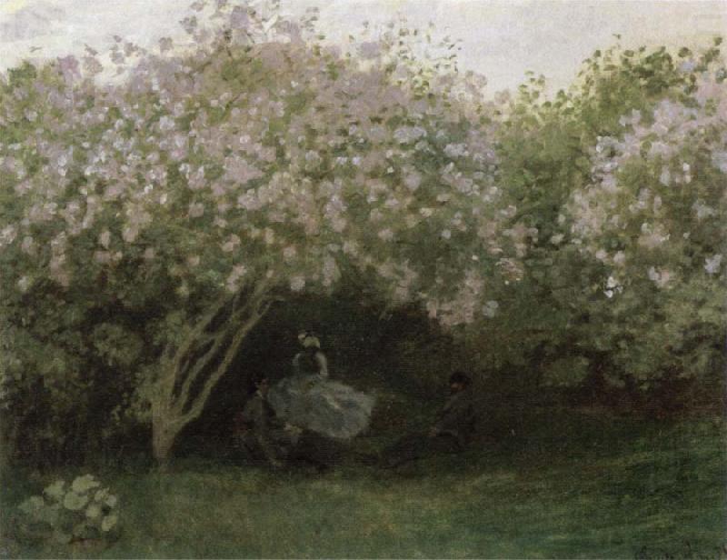 Lilacs,Gray Weather, Claude Monet